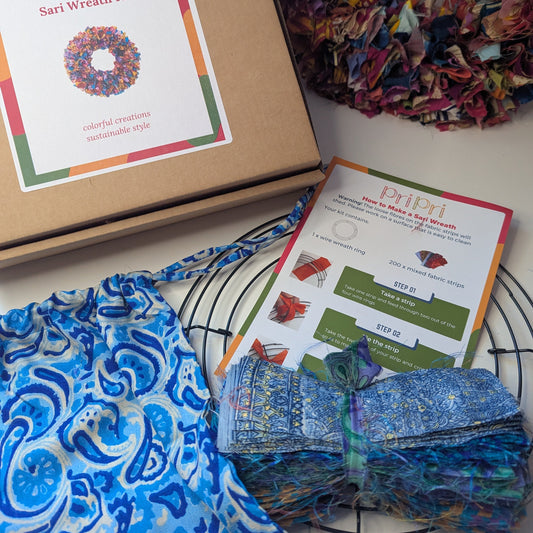 Make Your Own Sari Wreath Kit