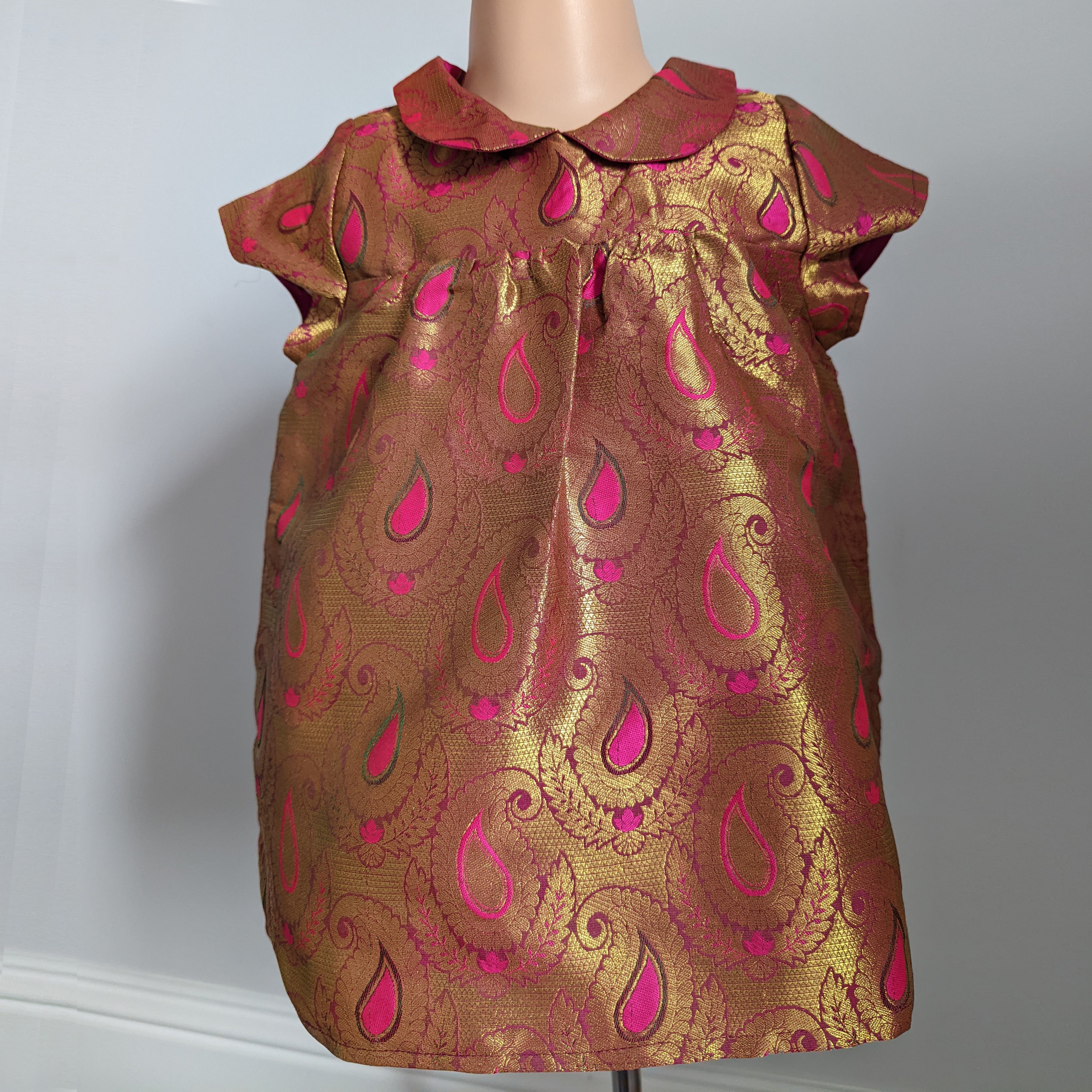 Silk dress best sale for baby girl